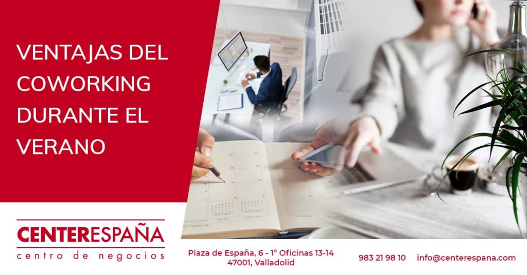 ventajas del coworking en verano