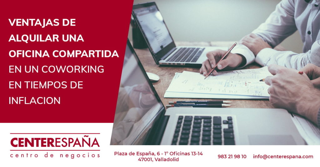 oficina compartida coworking con inflación